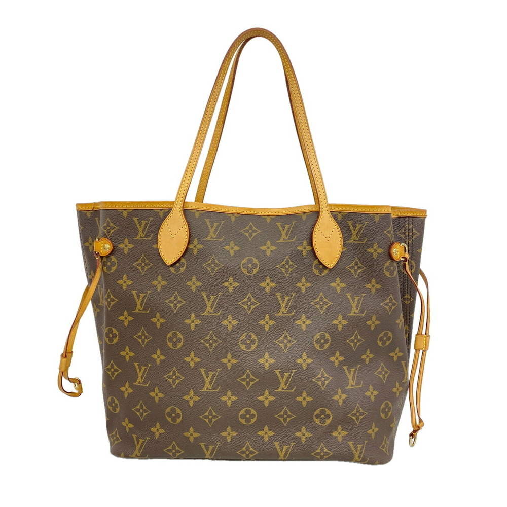 LOUIS VUITTON Brown Monogram Neverfull MM Tote Bag